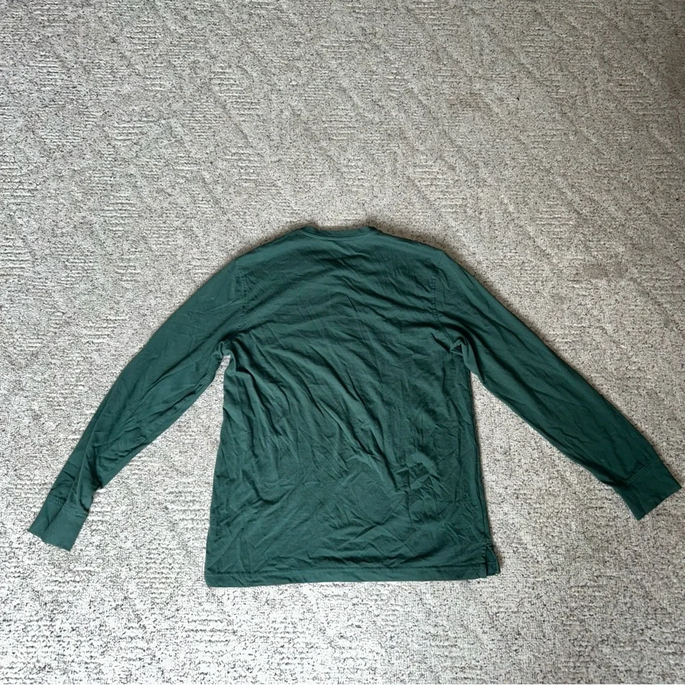 Croft & Barrow Forest Green Long Sleeve Henley - Picture 3 of 3
